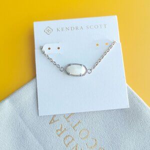 Kendra Scott Elaina Silver Ivory Pearl Adjustable Chain Bracelet